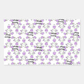 誕生日シール 長方形シール (正面)