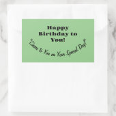 誕生日シール 長方形シール (バッグ)