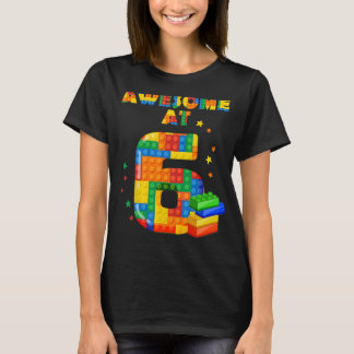 誕生日シ子供へャツ6建物ブロックP Tシャツ