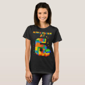 誕生日シ子供へャツ6建物ブロックP Tシャツ (正面フル)