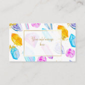 誕生日ジェムパーティークリスタルガールズウォーター色 エンクロージャーカード (正面)