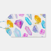 誕生日ジェムパーティークリスタルガールズウォーター色 ギフトタグ (裏面横)