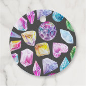 誕生日ジェムパーティークリスタルガールズウォーター色 フェイバータグ (裏面)