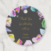 誕生日ジェムパーティークリスタルガールズウォーター色 フェイバータグ (正面)