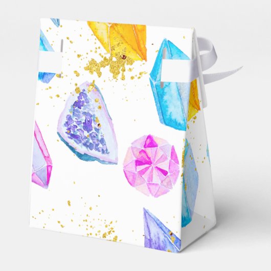 誕生日ジェムパーティークリスタルガールズウォーター色 フェイバーボックス (裏面サイド)