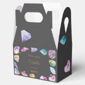 誕生日ジェムパーティークリスタルガールズウォーター色 フェイバーボックス (オープン)