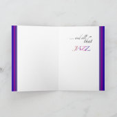 誕生日ジャズ、サクソフォーン カード (内部)