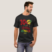 誕生日ジャマイカガール30th 50thパーティー衣装マッチ tシャツ (正面フル)