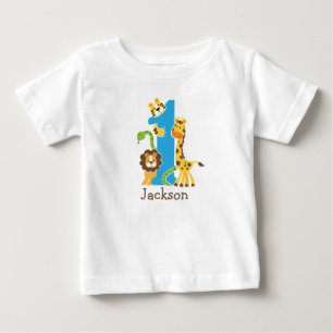 誕生日ジャングルTシャツ1枚 ベビーTシャツ