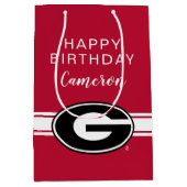 |誕生日ジョージア大学 ミディアムペーパーバッグ (正面)