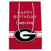 |誕生日ジョージア大学 ミディアムペーパーバッグ (裏面)