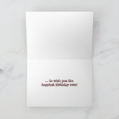 誕生日ジラフェス カード (内部)