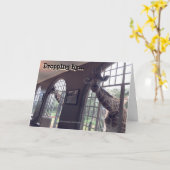 誕生日ジラフェス カード (黄色い花)