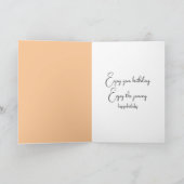 誕生日ジンジャーカー歩くオントラック カード (内部)