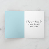 誕生日スイカ入りサングラス カード (内部)