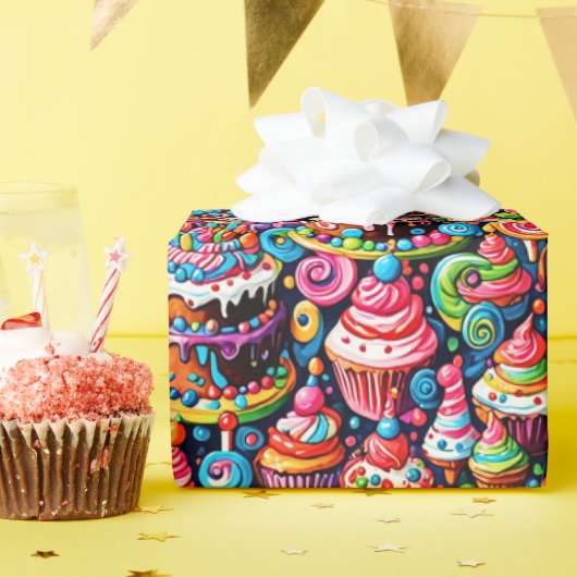 誕生日スイーツ ラッピングペーパー (誕生日パーティー)