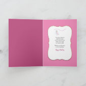 誕生日スイートエンジェルシッティングインサイドオーバルフレーム カード (内部)