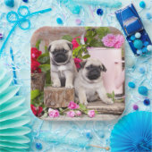 誕生日スウィートベビープグフローラパーティー ペーパープレート (パーティー)