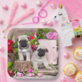 誕生日スウィートベビープグフローラパーティー ペーパープレート (パーティー)