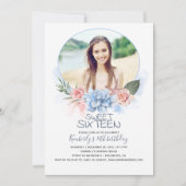 誕生日スウィート16 |ビーチ16誕生日写真 招待状 (正面)