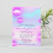 誕生日スウィート16th自筆未来的ユニコーン 招待状 (スタンド正面)