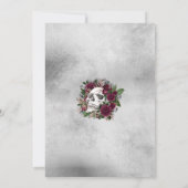 誕生日スカルとバラのRIP Decade 招待状 (裏面)