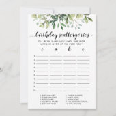 誕生日スキャッタリ編集可能ゲームカード 招待状 (正面)