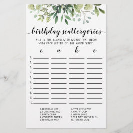 誕生日スキャッタリ編集可能ゲーム