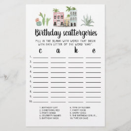 誕生日スキャッタリ編集可能ゲーム