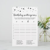 誕生日スキャッタリ編集可能ゲーム (スタンド正面)