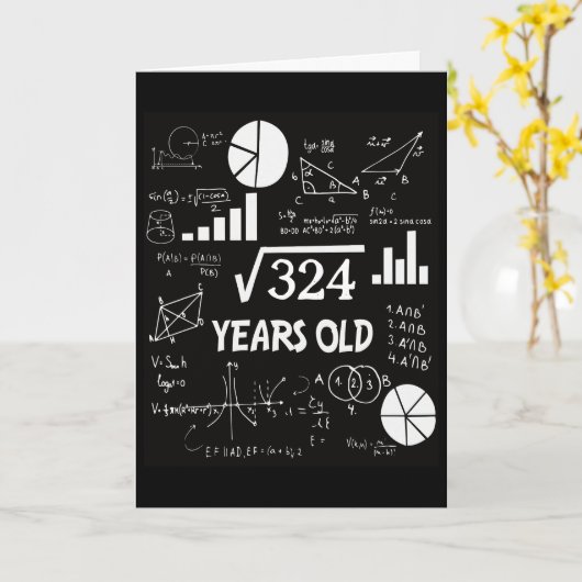 誕生日スクエアルート演算先生クイーン誕生日 カード (黄色い花)