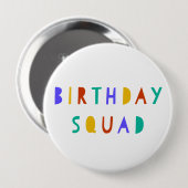 誕生日スクワッドピンバッジキッズパーティー好意スワッグバッグ 缶バッジ (正面&裏面)