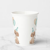 誕生日スタンダードプードルドッグ 紙コップ (左)