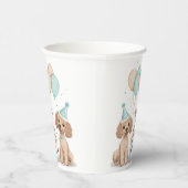 誕生日スタンダードプードルドッグ 紙コップ (右)