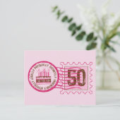 誕生日スタンプ50ポストカード ポストカード (スタンド正面)