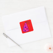 誕生日スタンプ – パーティー帽子 – GIFTWRAP GIVES スクエアシール (封筒)