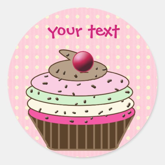 誕生日スタンプ ラウンドシール (正面)