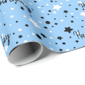 誕生日スターズオンブルー ラッピングペーパー (ロールコーナー)