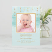 誕生日スターフォト招待状 招待状 (スタンド正面)