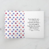 誕生日スティックガールデイジーカード カード (内部)