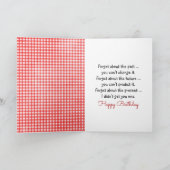 誕生日スティックガールデイジーカード カード (内部)