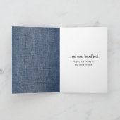 誕生日スティックスニーカー付きフィギュア カード (内部)