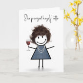 誕生日スティックスニーカー付きフィギュア カード (黄色い花)