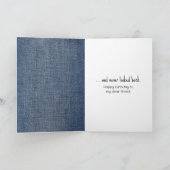 誕生日スティックスニーカー付きフィギュア カード (内部)