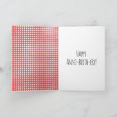 誕生日スティックスフィギュアルガールオンレッドジンガム カード (内部)