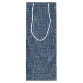 誕生日スティックフィギュア女の子とワイングラス ワインギフトバッグ (裏面)