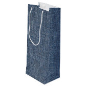 誕生日スティックフィギュア女の子とワイングラス ワインギフトバッグ (裏面アングル)