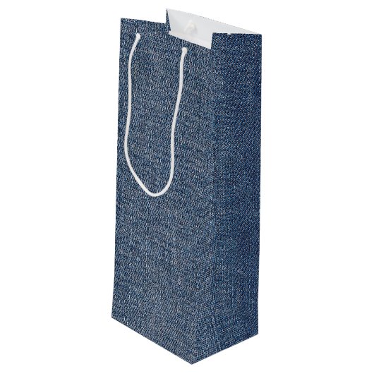 誕生日スティックフィギュア女の子とワイングラス ワインギフトバッグ (裏面アングル)