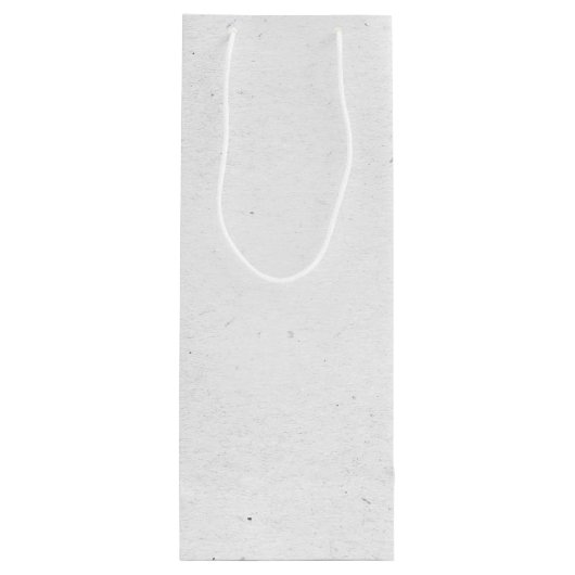 誕生日スティックフィギュア少女と赤ワイングラス ワインギフトバッグ (裏面)