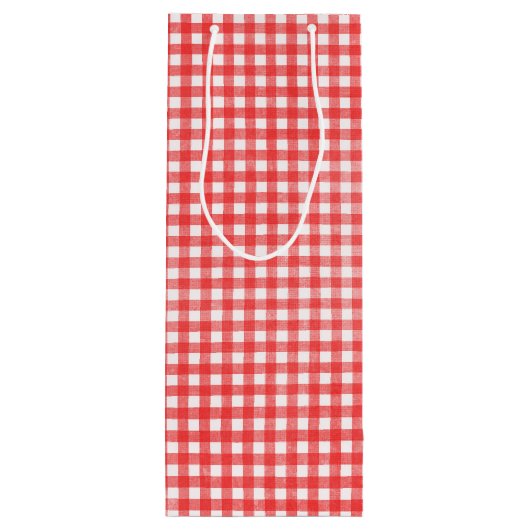 誕生日スティックフィギュア赤ワインの女の子 ワインギフトバッグ (裏面)